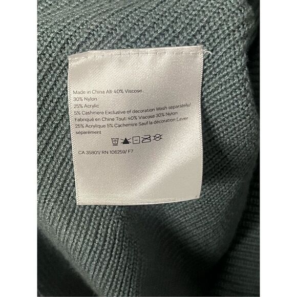 Lululemon Cashlu Knit Cashmere Blend Wrap Cardigan Sweater XS/S Teal - Picture 2 of 5